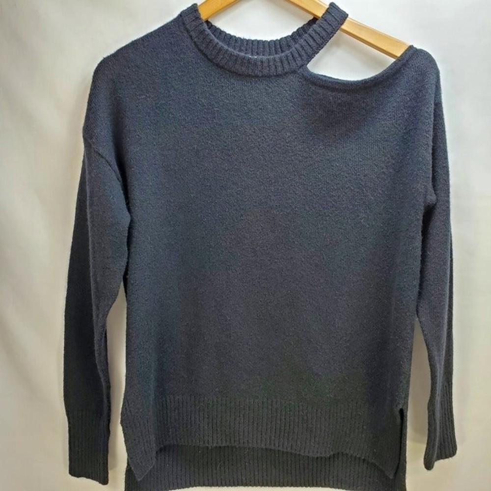 Open Edit Oversize Single Cold Shoulder Cotton Bl… - image 2